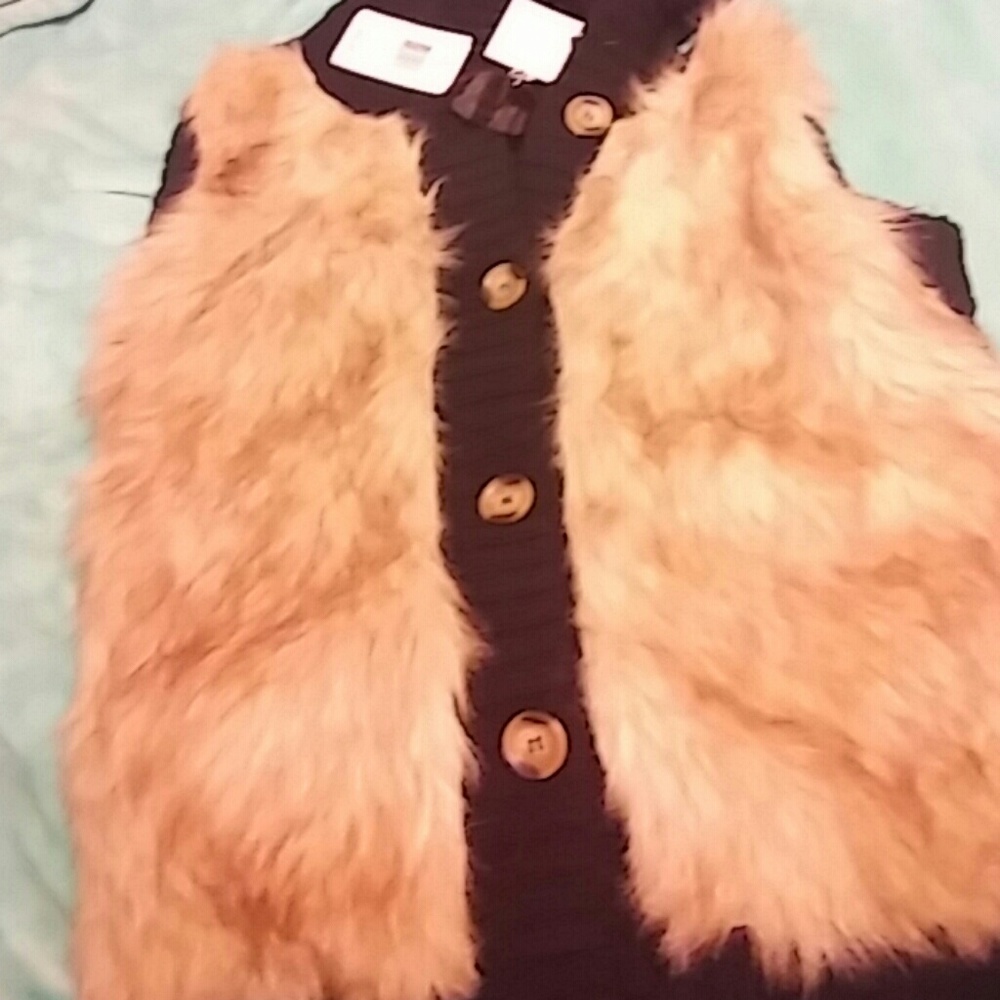 POOF! Faux fur vest